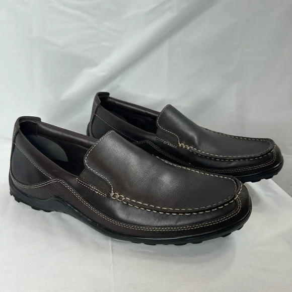 Cole Haan | Shoes | Cole Haan Brown Leather Tucker Venetian  display picture 1
